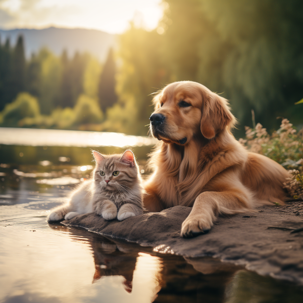 My dog and cat