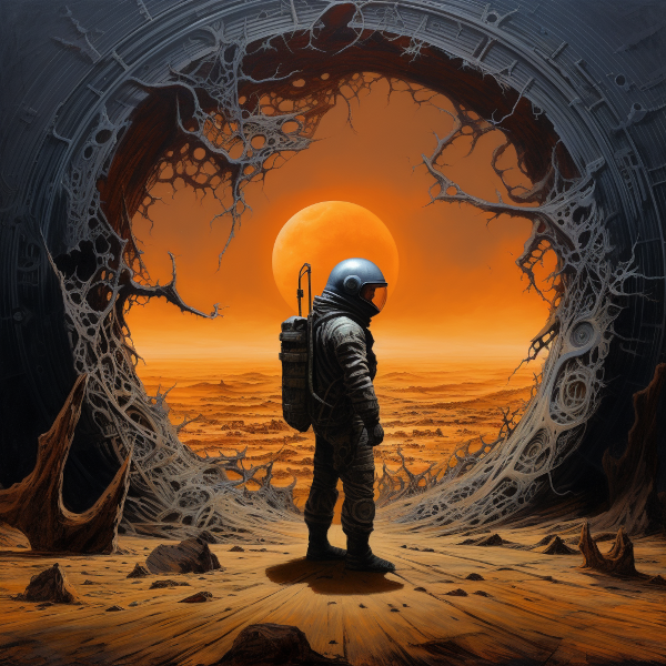 astronaut desert