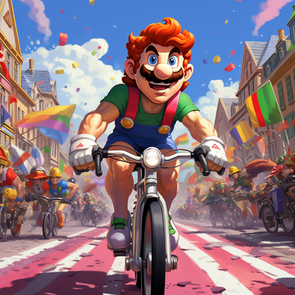 Mario wins Tour de France